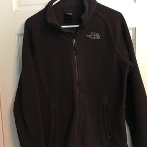 Women’s Brown North Face Fleece zip up